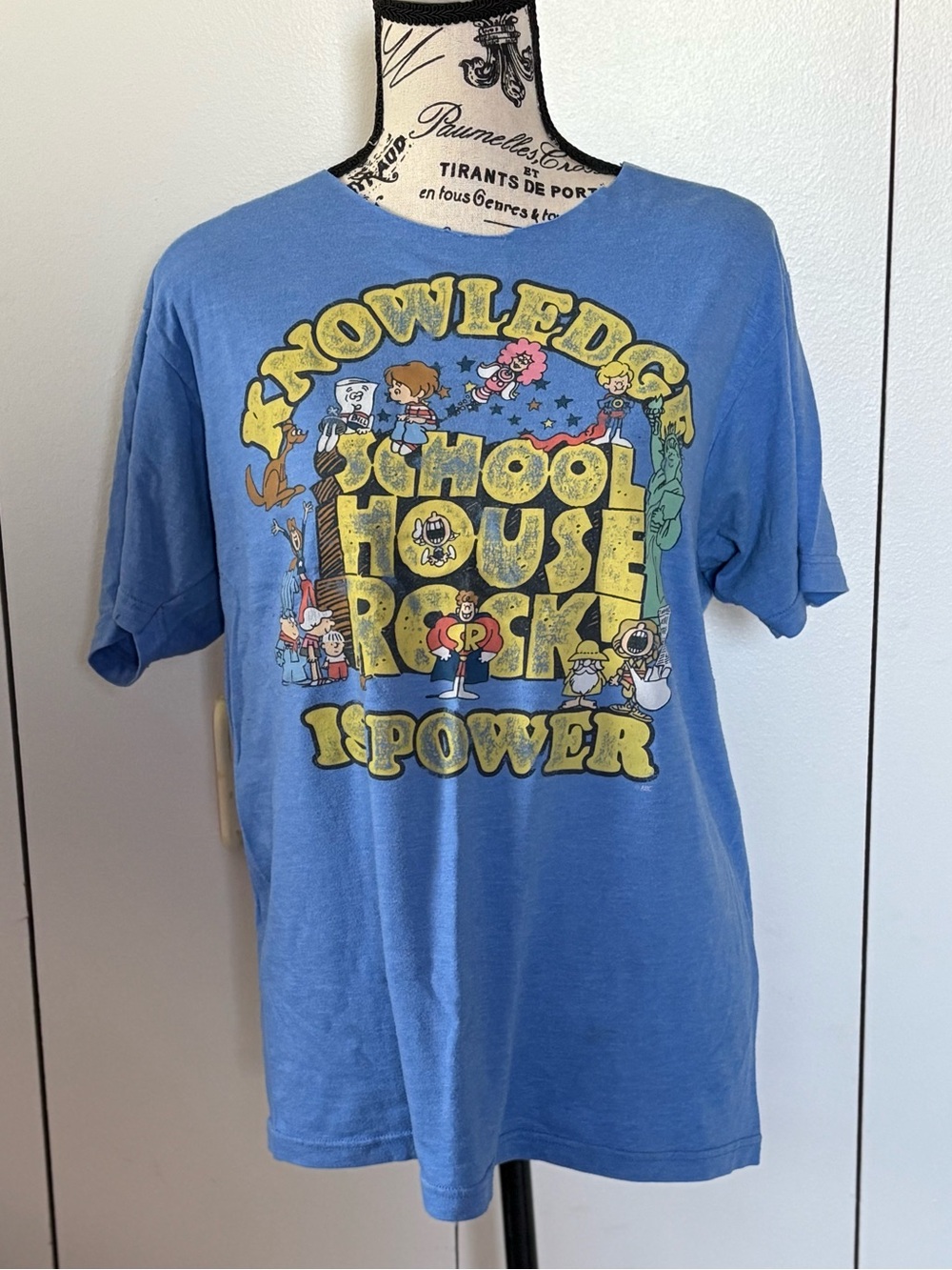 "Knowledge Is Power" Kids Graphic Tee - Blue